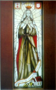 Vitráž - sv. Anežka